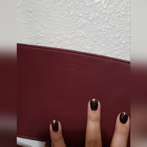 Disturbia Burgundy Women's Belt Harness With Ribbon-L/XL - Picture 4 of 6